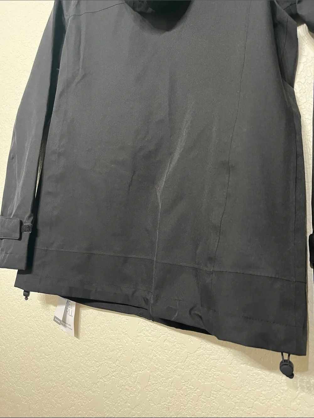 Time and Tru Black Hooded Women's Size XS Raincoat